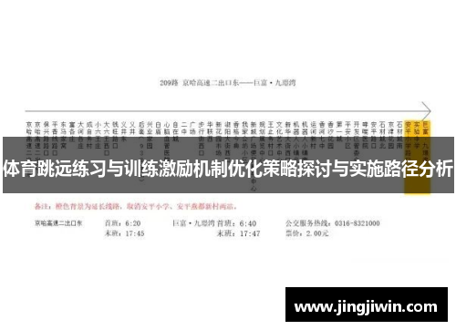 体育跳远练习与训练激励机制优化策略探讨与实施路径分析