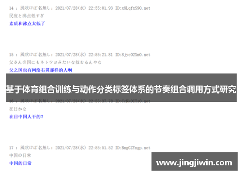 基于体育组合训练与动作分类标签体系的节奏组合调用方式研究